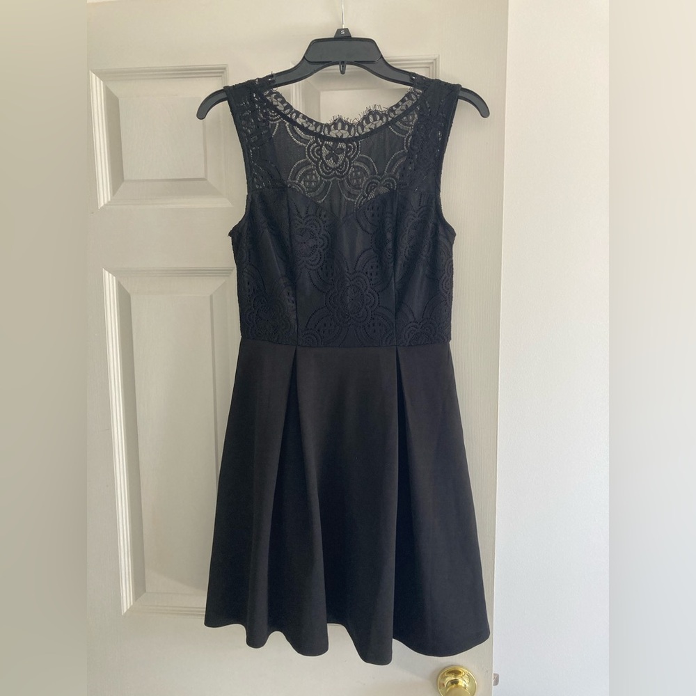 Black lace dress from Francesca’s!